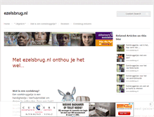 Tablet Screenshot of ezelsbrug.nl